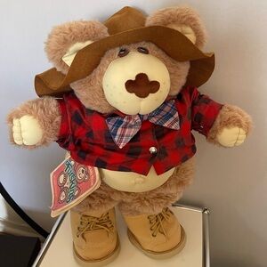 Xavier Roberts Ferrell Furskin Bear w/Hiking Boots